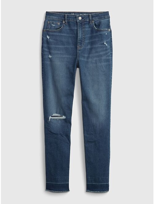 GAP Teen Sky High Distressed Skinny Jeans with Washwel ™