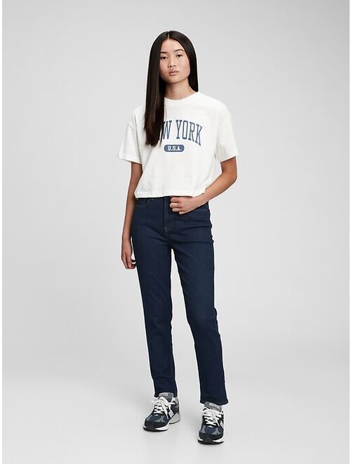 GAP Teen Sky High Rise Skinny Ankle Jeans with Washwell ™