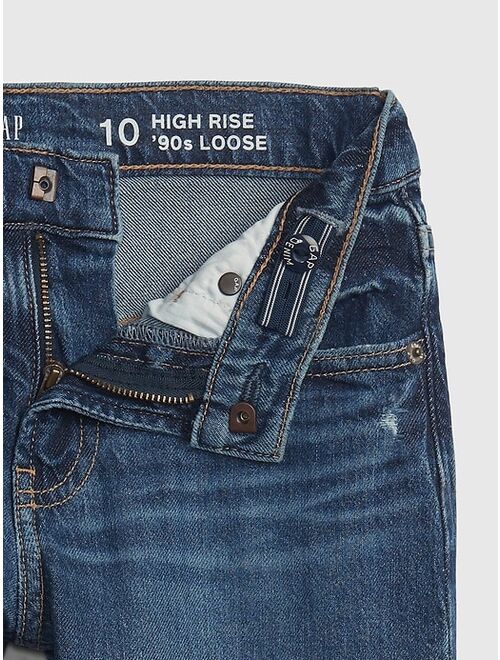 GAP Kids High Rise '90s Loose Jeans with Washwell