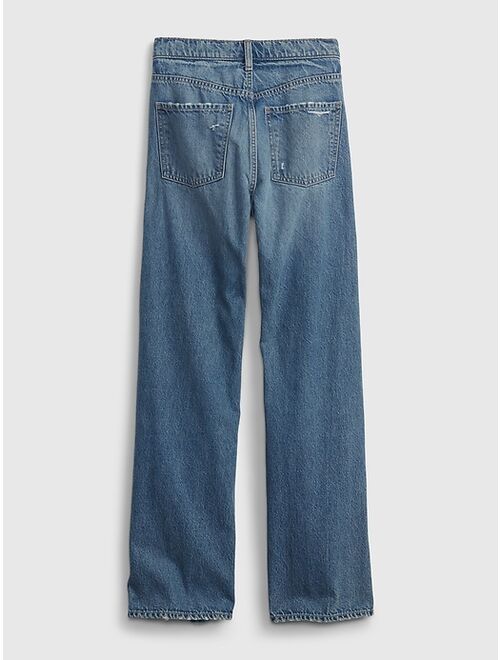 GAP Teen Low Rise Wide Stride Jeans with Washwell