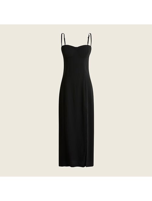 J.Crew Fitted crepe bustier dress
