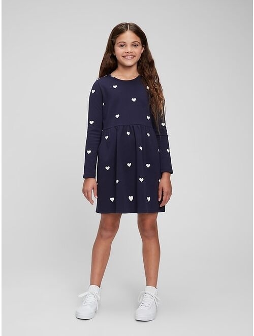 GAP Kids Ponte Babydoll Print Dress