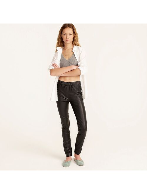 J.Crew Collection leather leggings