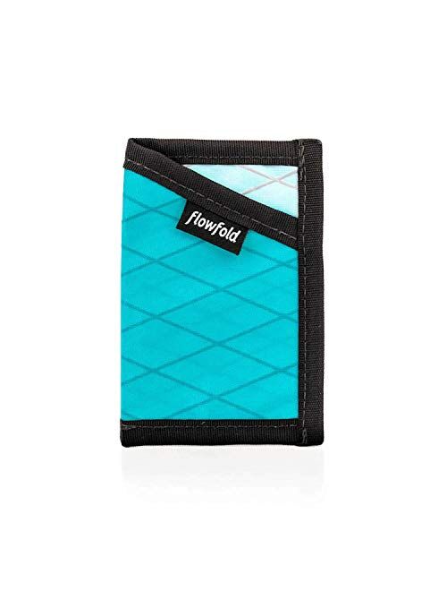 Flowfold Minimalist Card Holder Durable Slim Front Pocket Wallet, Card Holder Wallet Made in USA (Navy Blue)