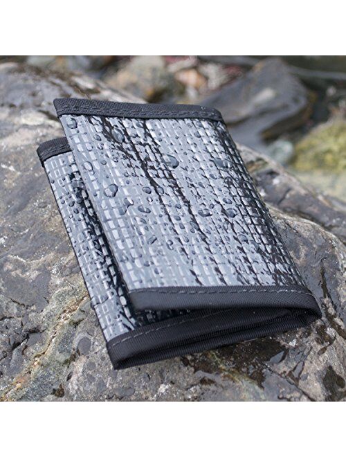 Flowfold Recycled Sailcloth Trifold Minimalist Wallets for Men / Women - Durable Slim Wallet & Trifold Wallets Made in USA