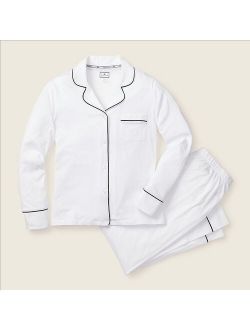 Petite Plume™ women's Pima cotton pajama set with piping