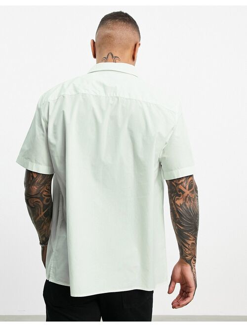 Topman relaxed shirt with statue placement print in mint