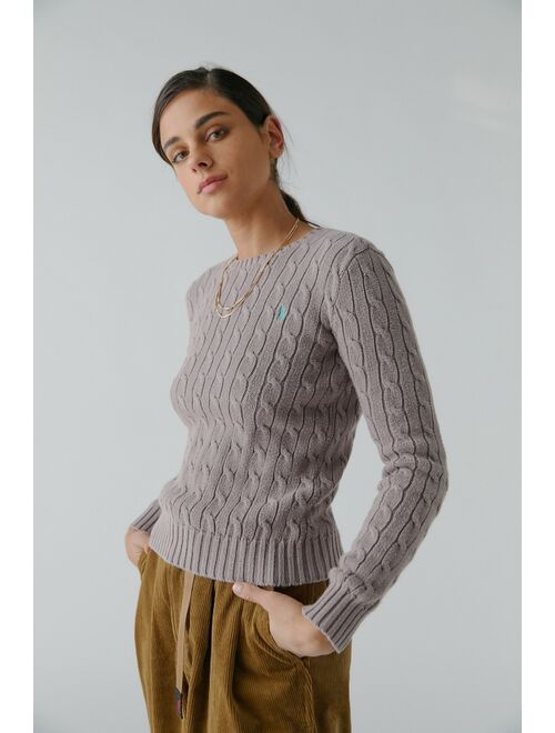Urban Renewal Recycled Bleach Wash Cable Knit Sweater