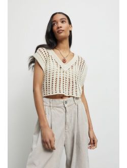 Leigh Cropped Sweater Vest