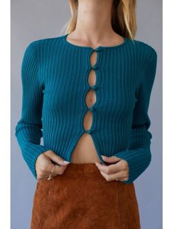 UO Peyton Fitted Cropped Cardigan