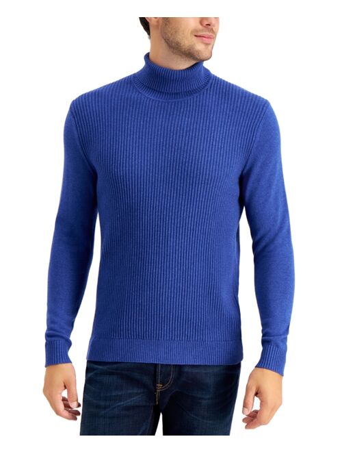 Club Room Men's Textured Cotton Turtleneck Sweater, Created for Macy's