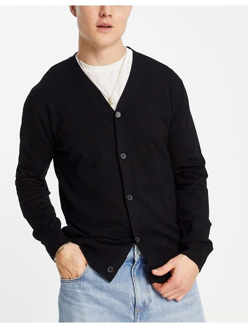 River Island essential winter solid cardigan in black