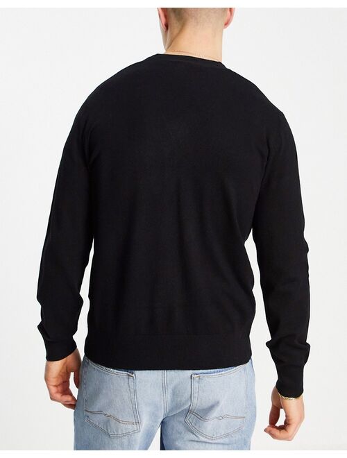 River Island essential winter solid cardigan in black