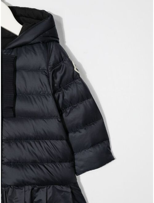 Moncler Enfant zip-up hooded padded jacket
