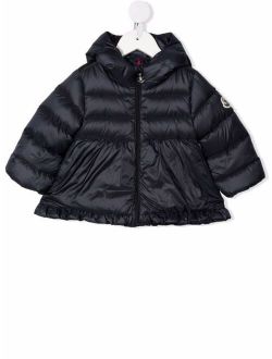 padded quilted hooded jacket