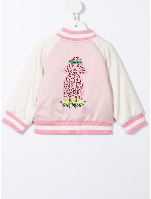 Stella McCartney poodle print bomber jacket