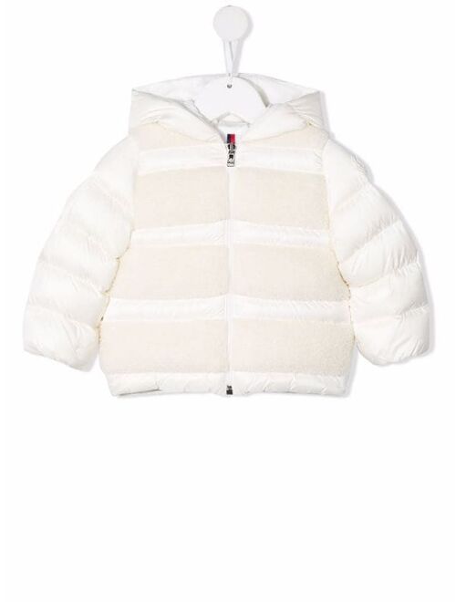 Moncler Enfant hooded zip-up padded jacket