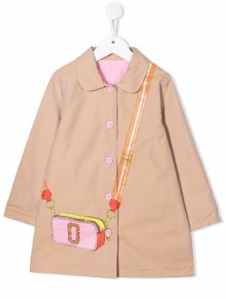 reversible purse-print coat