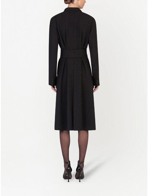 Dolce & Gabbana peak-lapel trench coat