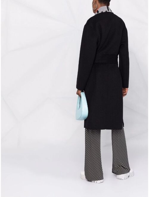 Karl Lagerfeld Kl monogram double-face coat