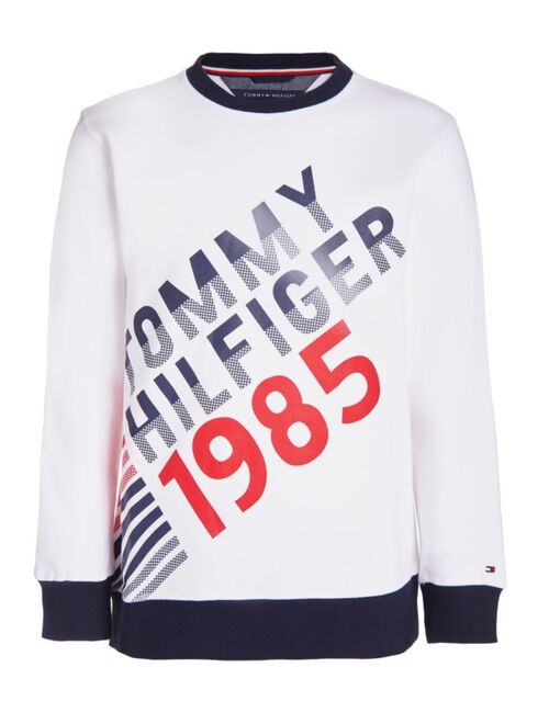 Tommy Hilfiger Little Boys 1985 Printed Mesh Crew Sweatshirt