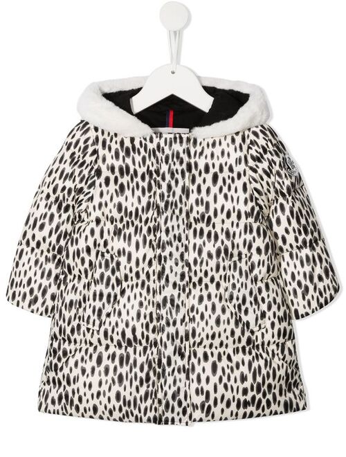 Moncler Enfant dalmatian spot-print padded jacket