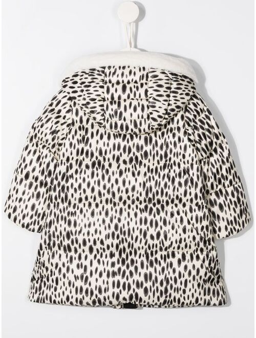 Moncler Enfant dalmatian spot-print padded jacket
