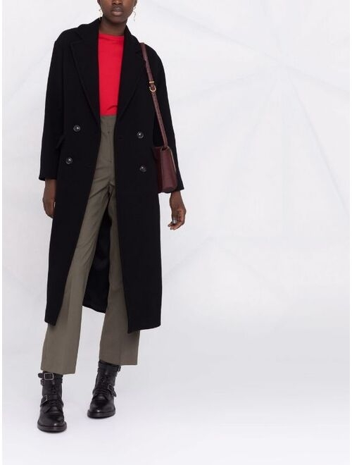 Pinko double-breasted midi coat