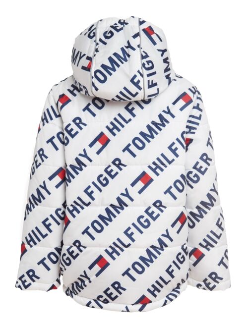 Tommy Hilfiger Little Boys Printed Puffer Jacket