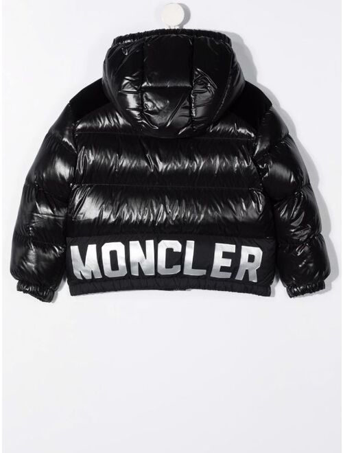Moncler Enfant Chouelle logo puffer jacket