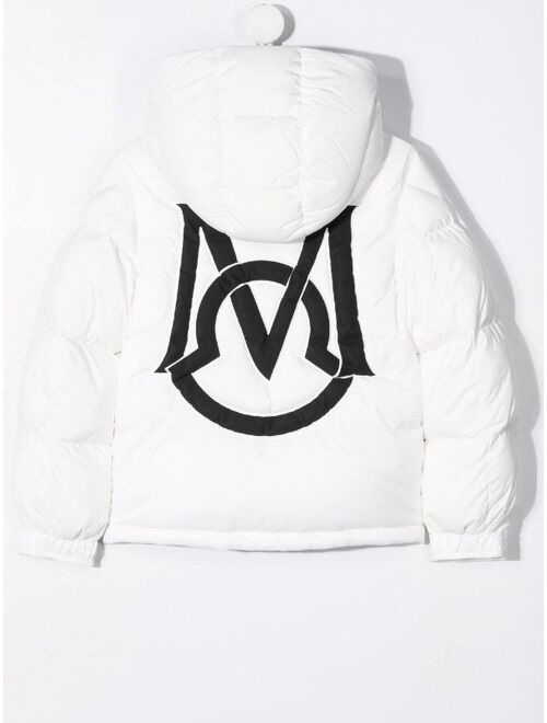 Moncler Enfant logo-patch padded jacket