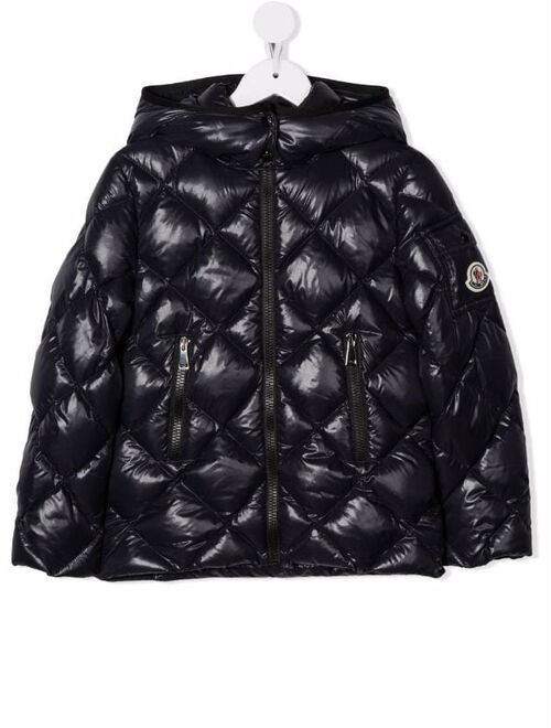 Moncler quilted hooded down jacket