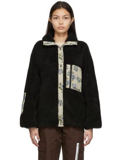 Sandy Liang Black Fleece Boxbox Sweater