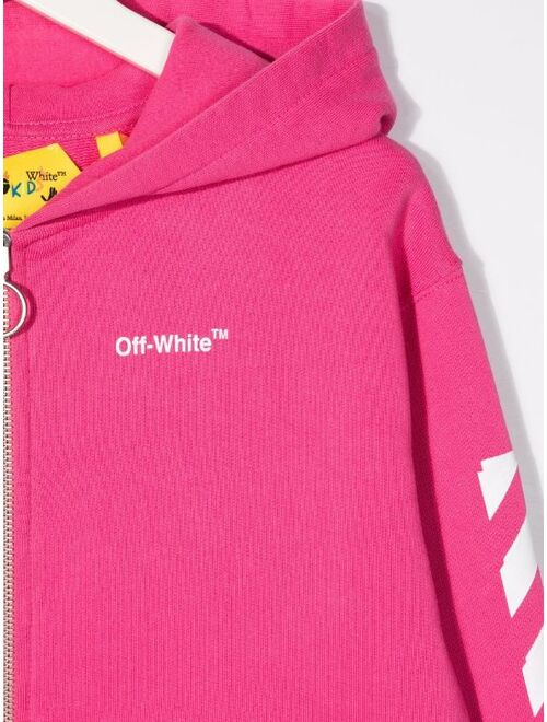 Off-White Kids chest logo-print jacket