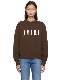 AMIRI Brown Core Logo Sweatshirt