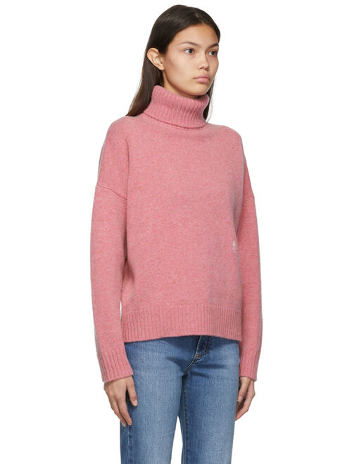 Sporty & Rich Pink Wool Faith Sweater