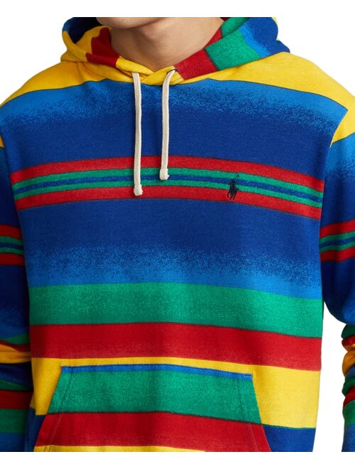 Polo Ralph Lauren Men's Striped Spa Terry Long Sleeve Pullover Hoodie