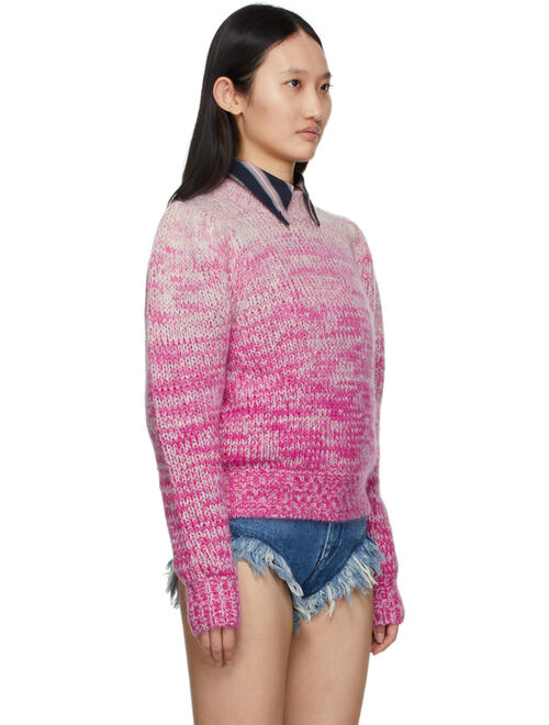 Isabel Marant Etoile Pink & Grey Pleany Mouline Sweater