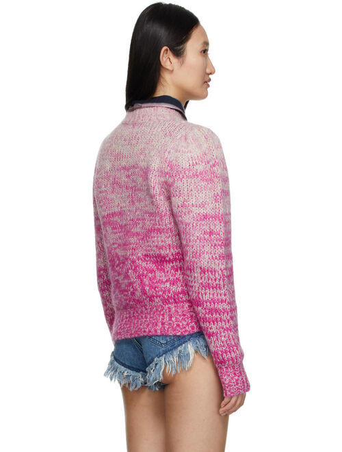 Isabel Marant Etoile Pink & Grey Pleany Mouline Sweater