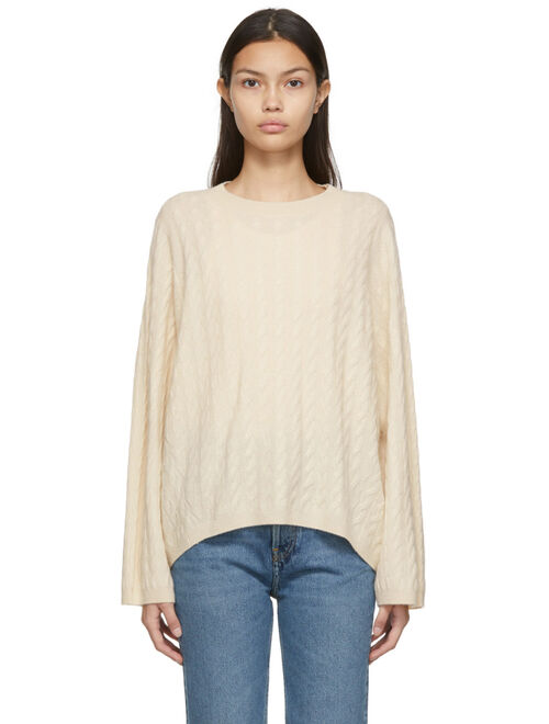 TOTEME Totême Off-White Cable Knit Sweater