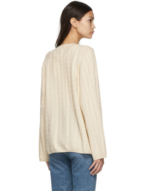 TOTEME Totême Off-White Cable Knit Sweater