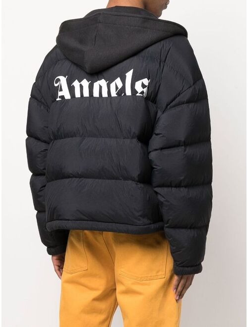 Palm Angels x Moncler side zip fastening padded jacket