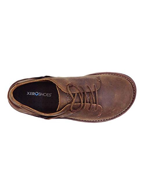 Xero Shoes Men's Alston Leather Dress Shoe - Lightweight Barefoot-Friendly