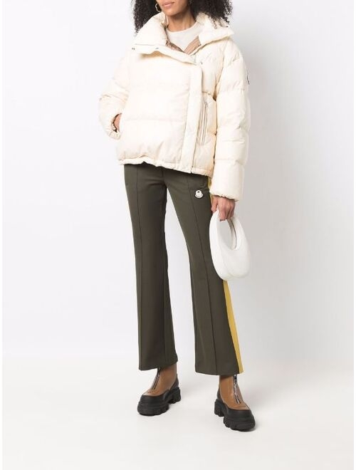 Palm Angels x Moncler Edith asymmetric puffer jacket