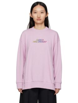 Purple High Frequency Gel Logo Sweatshirt