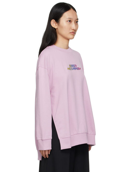 Stella McCartney Purple High Frequency Gel Logo Sweatshirt