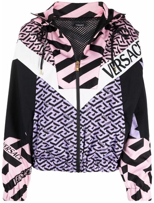 Versace colour block sports jacket