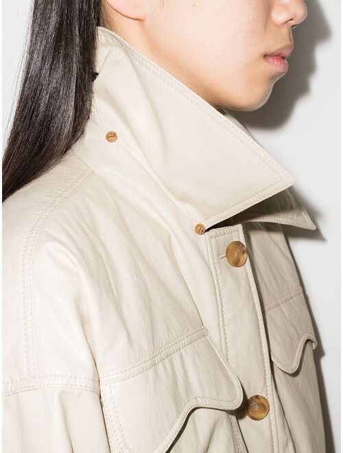 Rejina Pyo Hayley buttoned hooded jacket