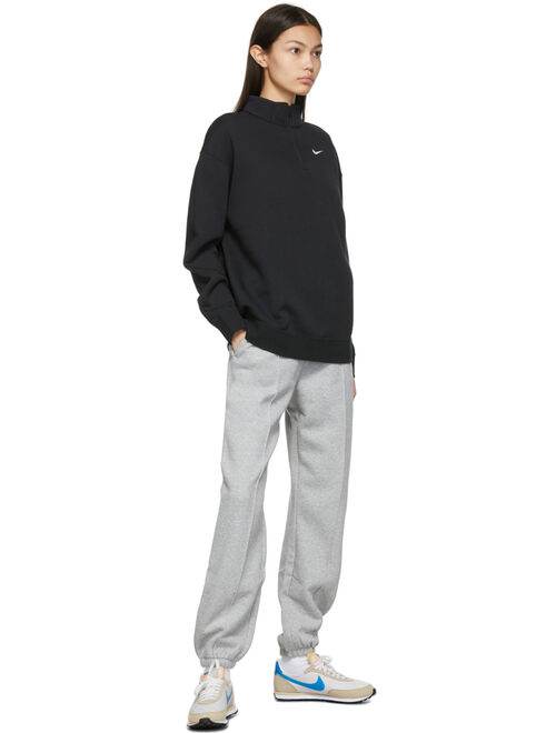 Nike Black Fleece Sportswear Essential Quarter-Zip Sweater
