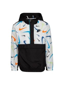 Little Boys Sportswear Swoosh Printed Anorak Jacket